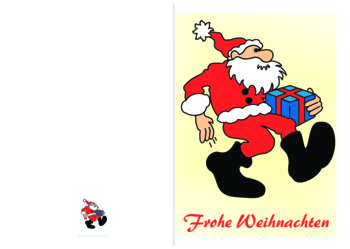 Grußkarten: Weihnachtskarte 'Frohe Weihnachten, Santa Claus'. PDF Datei