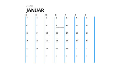 Monatskalender 12 Monate (Excel) kostenlos herunterladen Monatskalender 12 Monate (Excel)