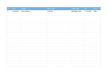 To-Do Liste (Word) Word-Vorlage: ToDo-Liste. Alles immer im Blick mit dieser Liste im Querformat.