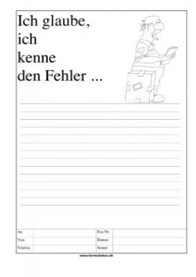 PDF Fax Cover Set - Set Cartoon Fax-Cover. Das Set besteht aus 60 verschiedenen Fax Cover.