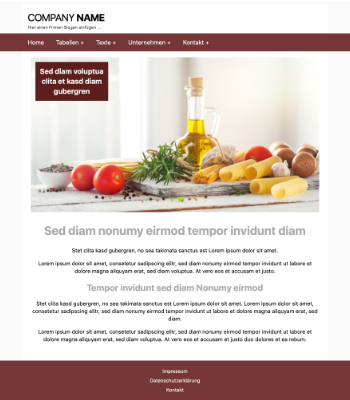 Website Templates: Website Template Business 'Brown'. HTML Datei