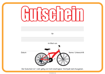 Gutscheine: Gutschein 'Fahrrad, MTB'. PDF Datei