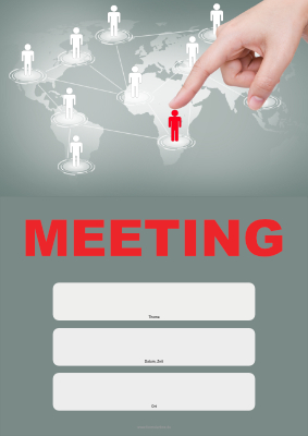 Organisieren, Planen: Meeting Einladung, Global. PDF Datei