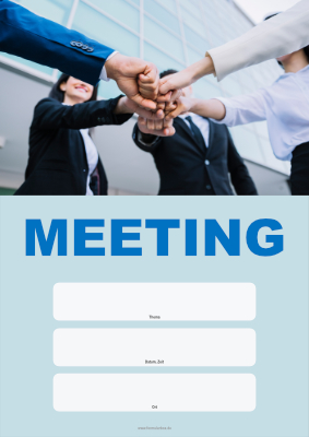 Organisieren, Planen: Meeting Einladung, Erfolgsteam. PDF Datei