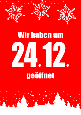 POS, Werbung: Plakat 24.12. geöffnet. PDF Datei