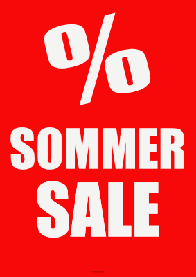 POS, Werbung: Plakat 'Sommer Sale' - XXL-Plakat. PDF Datei