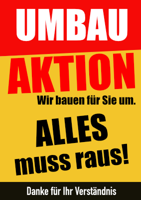POS, Werbung: Plakat Umbau Aktion. PDF Datei