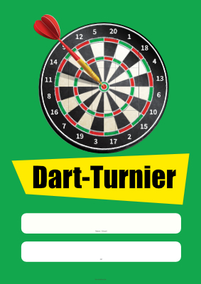 Plakat Dart Turnier Pdf Vorlage Zum Ausdrucken