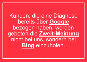 Fun-Schild Zweitmeinung für Kunden Schilder Zweitmeinung für Kunden. Vorlage für Schilder in verschiedenen Farben in der Größe DIN A4 oder DIN A5.