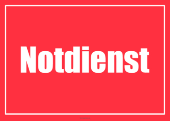 Einsatzschilder Notdienst 3 Notdienstschilder, Einsatzschilder Notdienst. Schilder in verschiedenen Farben im Querformat.