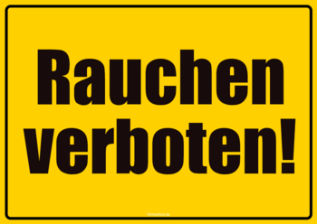 Schilder, Tafeln: Schild, Rauchen verboten. PDF Datei