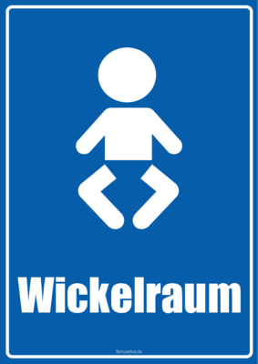 Schilder, Tafeln: Schild, Wickelraum. PDF Datei