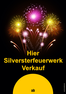 POS, Werbung: Plakat Silvesterfeuerwerk Verkauf. PDF Datei