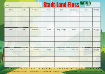 Spiele: Stadt Land Fluss, Natur. PDF Datei