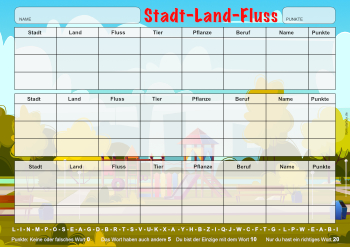 Stadt Land Fluss Pdf Vorlage Zum Ausdrucken