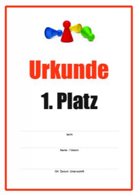 Urkunden Sportarten: Urkunde Brettspiele. PDF Datei