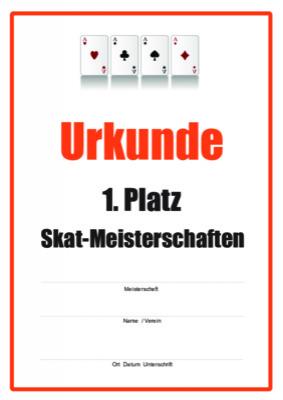 Urkunden Sportarten: Urkunde Skat-Meisterschaften 1. PDF Datei