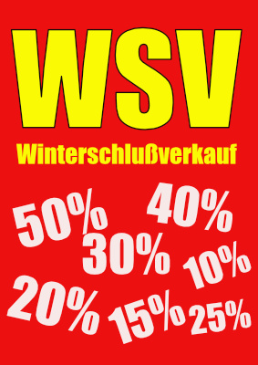 POS, Werbung: Plakat 'WSV - Rot' - XXL-Plakat. PDF Datei