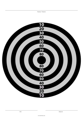 Vereine, Mannschaften: Zielscheibe 90 Schwarz, Grau. PDF Datei