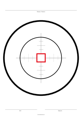 Vereine, Mannschaften: Zielscheibe Schwarz, Rot, Viereck. PDF Datei