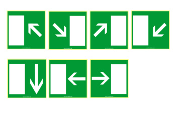 Schilder, Tafeln: Rettungsschilder, Rettungsweg, E14. PDF Datei