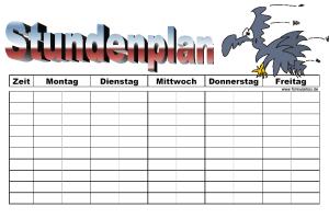 Beruf, Schule, Kita: 10 Stundenpläne, Sparpaket. PDF Datei