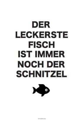 Zitate, Texte, Schilder: Text: Der leckerste Fisch. PDF Datei