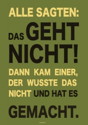 Zitate, Texte, Schilder: Schild, Das geht nicht. PDF Datei