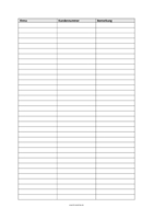 Kundennummern-Liste (Word) hier downloaden