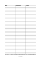 Passwort Liste (Word) hier downloaden