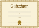 Gutschein 'Aktie, Braun'