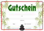 Gutschein 'Asia, Pflanzen, Urlaub'