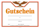 Gutschein 'Adler'