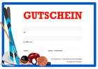 Gutschein 'Sport, Sportgeräte'
