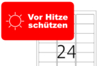 Herma-Etikett 4645: Vor Hitze schützen