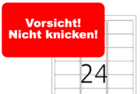 Herma-Etikett 4645: Vorsicht! Nicht knicken!