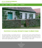 Website Template Ferienwohnung  'Green'