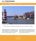 Website Template Ferienwohnung  'Orange'