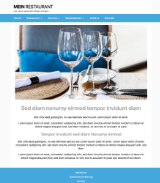 Website Template Restaurant 'Blue'