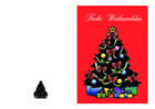 Weihnachtskarte 'Frohe Weihnachten, Weihnachtsbaum'
