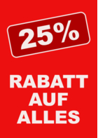 Plakat '25% Rabatt auf alles' - XXL-Plakat