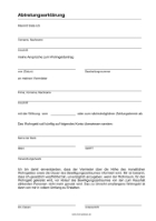 Abtretungserklärung für Wohngeld (PDF)