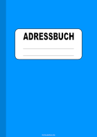 Adressbuch, Register A-Z (Blau)