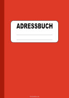 Adressbuch, Register A-Z (Rot)