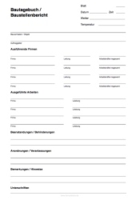 Bautagebuch, Baustellenbericht (PDF)