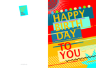 Geburtstagskarte, Happy Birthday
