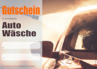 Erlebnisgutschein Auto Wäsche