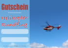 Erlebnisgutschein Hubschrauber Rundflug