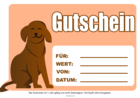 Gutschein 'Hund'