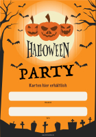 Plakat Halloween Party